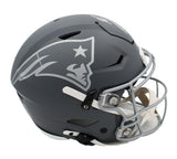 Rob Gronkowski Signed New England Patriots Speed Flex Authentic Slate NFL Helmet