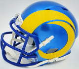 AARON DONALD AUTOGRAPHED RAMS BLUE SPEED MINI HELMET BECKETT WITNESS 224833