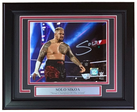 Solo Sikoa Signed Framed 8x10 WWE Photo Fanatics