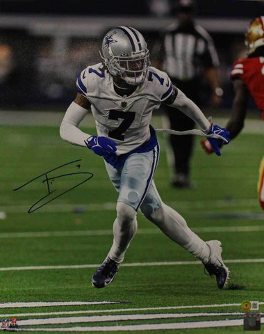 Trevon Diggs Autographed/Signed Dallas Cowboys 16x20 photo Beckett 40257
