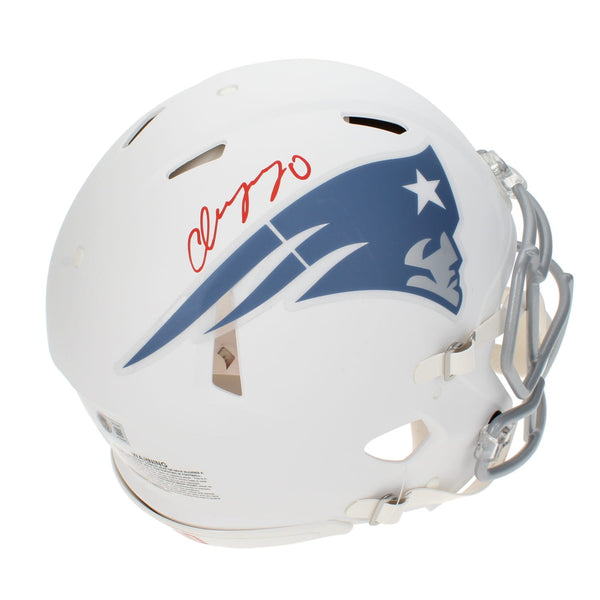 Christian Gonzalez Autographed Patriots Rivalries Speed Authentic Helmet Beckett