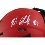Rob Gronkowski Autographed New England Patriots Rave Mini Helmet Beckett 54754