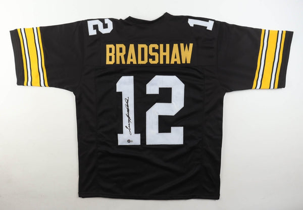 Terry Bradshaw Signed Pittsburgh Steelers Jersey (Beckett) 4xSuper Bowl Champion