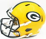 JOSH JACOBS AUTOGRAPHED PACKERS YELLOW FULL SIZE REPLICA HELMET BECKETT 229525