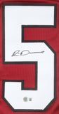 Rico Dowdle Signed South Carolina Gamecocks Jersey (Beckett) Panthers Running Bk