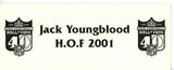 Jack Youngblood Autographed Los Angeles Rams NFL HOF Place Card Beckett 56225