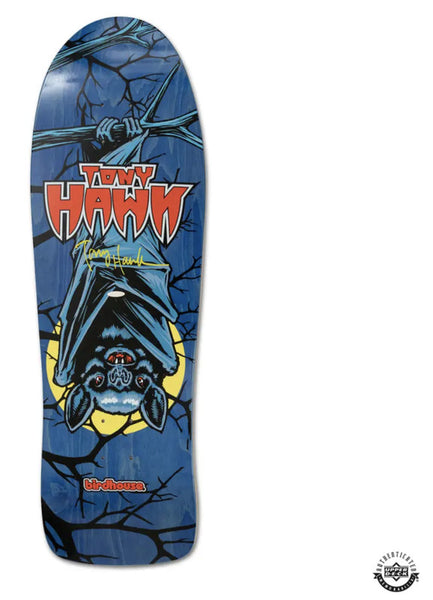 Tony Hawk Autographed Birdhouse Bat Deck 10.25 Skateboard Deck UDA