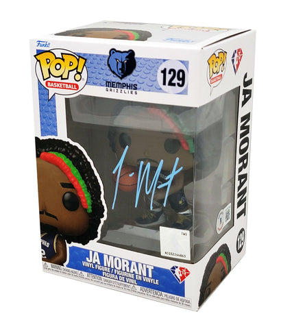 JA MORANT AUTOGRAPHED FUNKO POP VINYL FIGURINE GRIZZLIES BECKETT QR 210856