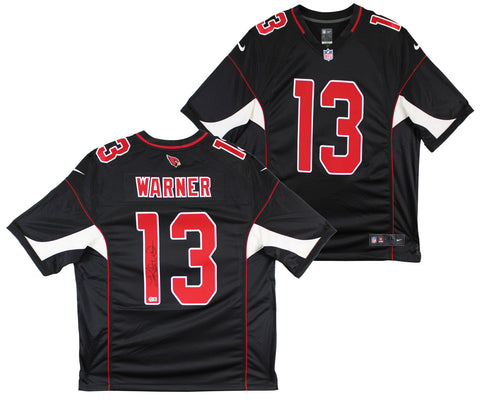 Cardinals Kurt Warner Authentic Signed Black Nike Game Jersey BAS Witnessed