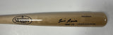 TIM RAINES Signed Louisville Slugger Blonde Bat w/ HOF AUTO - JSA