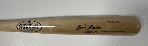 TIM RAINES Signed Louisville Slugger Blonde Bat w/ HOF AUTO - JSA