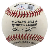 Braves Eddie Mathews Signed Thumbprint Onl Baseball LE #189/200 BAS #BD23275