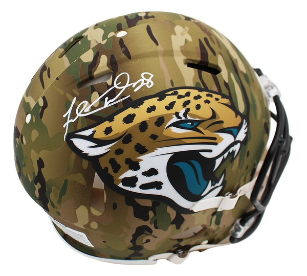 Fred Taylor Signed Jacksonville Jaguars Speed Authentic Camo NFL Helmet