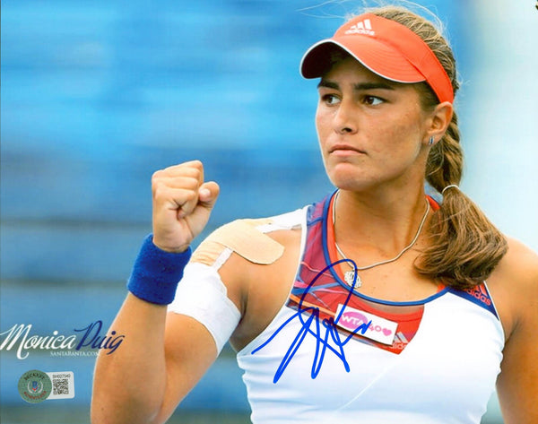 Monica Puig Authentic Signed 8x10 Photo Autographed BAS #BH027540
