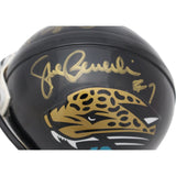Dave Widell & Steve Berlin Signed Jaguars VSR4 Replica Mini Helmet BAS 44726