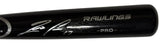 Ronald Acuna Atlanta Braves Autographed Black Rawlings Pro Bat JSA