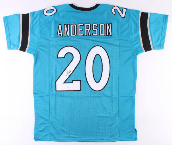 C J. Anderson Signed Panthers Jersey (JSA) Super Bowl "L" Champ / Running Back
