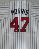 Twins JACK MORRIS Signed Custom Replica Minnesota Pinstripe Jersey AUTO - JSA
