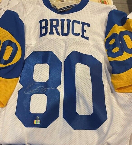 Isaac Bruce Signed Los Angeles Rams Jersey (GTSM Holo) 4xPro Bowl Wide Receiver
