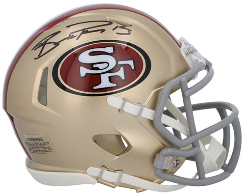 Brock Purdy Autographed San Francisco 49ers Mini Speed Helmet Fanatics