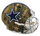 Michael Irvin Signed Dallas Cowboys Speed Authentic Camo NFL Helmet
