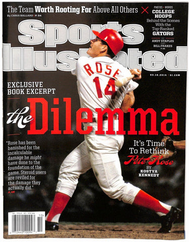 March 10, 2014 Pete Rose Reds The Dilemma Sports Illustrated NO LABEL 182410