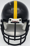Terry Bradshaw Autographed Signed Steelers Black Mini Helmet Beckett QR #BS30072