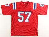 Steve Nelson Signed New England Patriots Jersey 3xInscribed (JSA COA) See Pix
