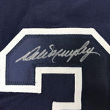 Framed Signed Dale Murphy 35x39 Atlanta Dark Blue Jersey PSA COA