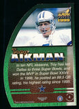 1999 Pacific Aurora Leather Bound Troy Aikman HOF #4 Dallas Cowboys