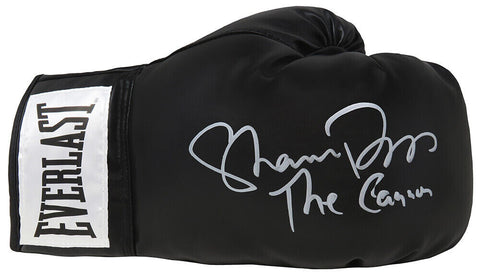 Shannon Briggs Signed Black Everlast Boxing Glove w/The Cannon - (SCHWARTZ COA)