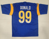 AARON DONALD AUTOGRAPHED SIGNED PRO STYLE XL JERSEY W/ BECKETT QR