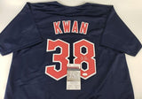 Steven Kwan Signed Cleveland Guardians Jersey (JSA COA) 2022 Gold Glove O.F.