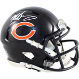 Mike Singletary Autographed/Signed Chicago Bears Mini Helmet Beckett WIT 58587