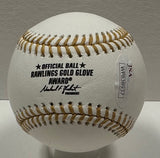 Braves HENRY HANK AARON Signed Official GOLD GLOVE LOGO Baseball #1 AUTO - JSA