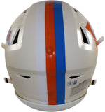 John Elway Autographed Denver Broncos SpeedFlex Retro Helmet Beckett WIT 55391