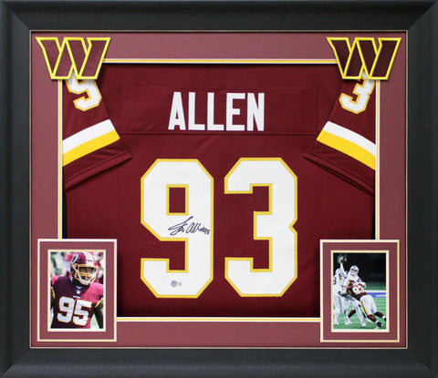 Jonathan Allen Authentic Signed Maroon Pro Style Framed Jersey BAS Witnessed