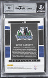 Kevin Garnett Signed 2021 Panini Silver NBA Logo #36 3/20 Card Auto 10! BAS Slab