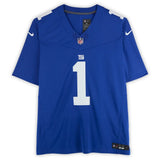 Malik Nabers Autographed NY Giants Royal Nike Vapor F.U.S.E. Jersey Fanatics