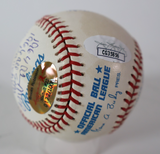 Brooks Robinson Autographed/Inscribed Career Stats Baseball LE 172/1000 JSA COA