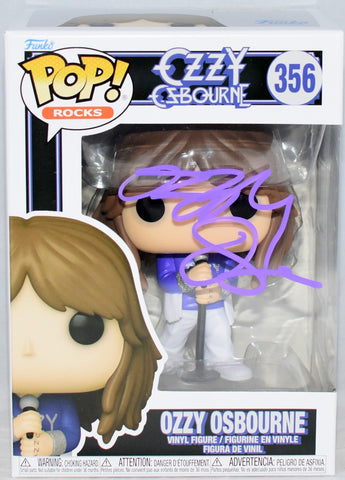 OZZY OSBOURNE SIGNED AUTOGRAPHED #356 FUNKO POP ROCKS FIGURE BECKETT