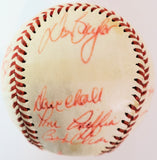 1978 California Angels Team Signed Baseball JSA COA
