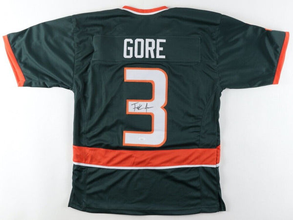 Frank Gore Signed Miami Hurricanes Jersey (JSA COA) 5xPro Bowl Running Back