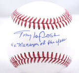 Tony La Russa Autographed Rawlings OML Baseball w/4x MOY - Beckett W Hologram