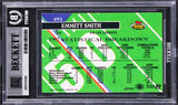 Cowboys Emmitt Smith Signed 1993 Stadium Club #491 Card Auto GM 10! BAS Slabbed