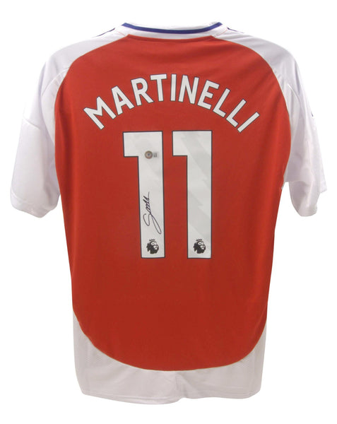 Gabriel Martinelli Signed Arsenal F C Adidas Soccer Jersey (Beckett) Left Winger