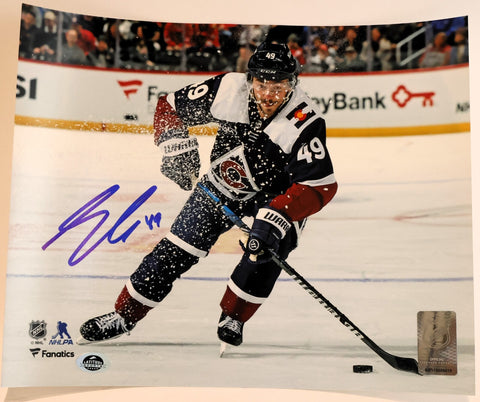 Samuel Girard Colorado Avalanche Autographed Action 8x10 Photo Navy LSM COA