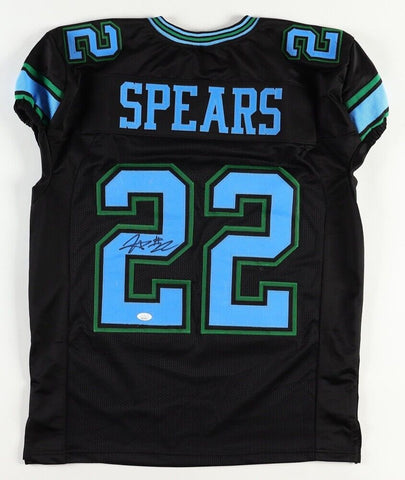 Tyjae Spears Signed Tulane Green Wave Jersey (JSA) Tennessee Titans Running Back