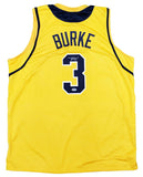 MICHIGAN WOLVERINES TREY BURKE AUTOGRAPHED YELLOW JERSEY PSA/DNA STOCK #200887