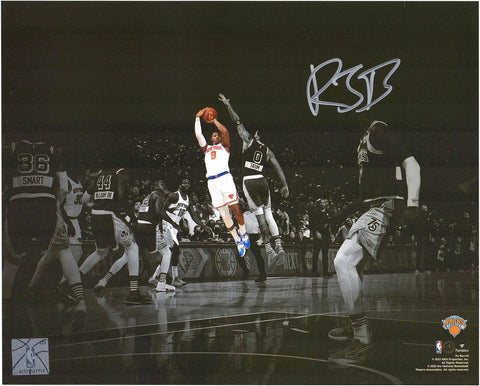 RJ Barrett Knicks Signed 8x10 Game Winning Shot vs Celtics Spotlight Photo
